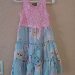 Lilt pink lace and floral dress Size 5